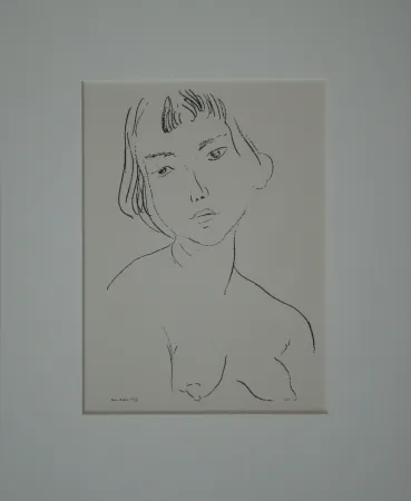 Lithograph Matisse - Buste d'une femme