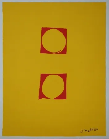 Screenprint Matisse - Composition Deux cercles