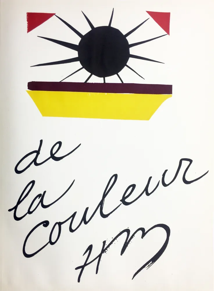 Lithograph Matisse - DE LA COULEUR  (Pour la revue Verve n°13, 1945)
