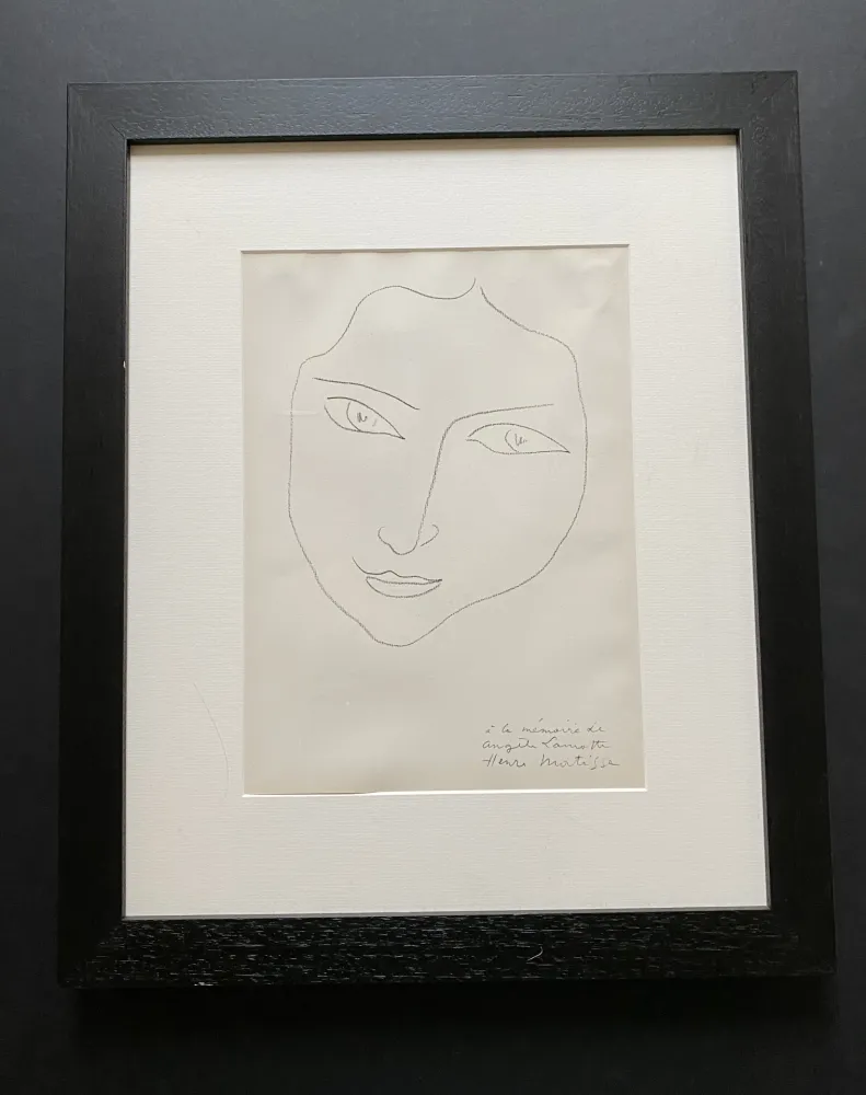 Lithograph Matisse - Facing Woman 