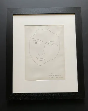 Lithograph Matisse - Facing Woman 