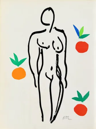 Lithograph Matisse - Femme