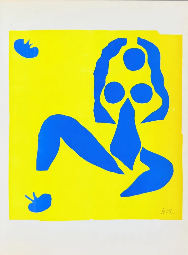 Lithograph Matisse - Femme Bleue