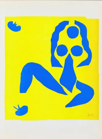 Lithograph Matisse - Femme Bleue