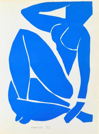 Lithograph Matisse - Femme Bleue