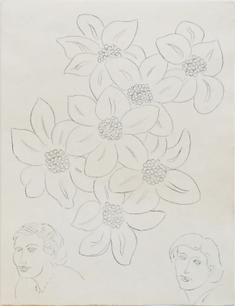 Engraving Matisse - Fleurs