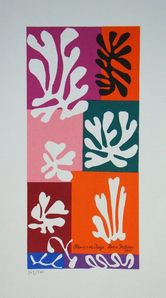 Screenprint Matisse - Fleurs de Neige, 1951