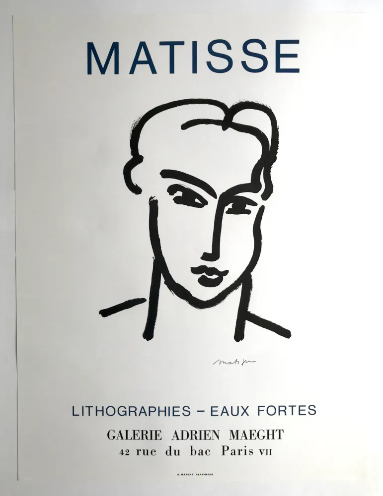 Poster Matisse - Galerie Adrien Maeght
