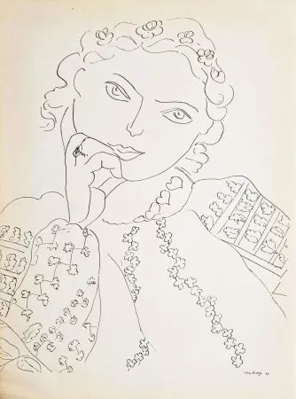 Rotogravure Matisse - Jeune fille