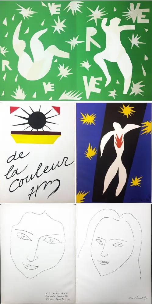 Illustrated Book Matisse - LA CHUTE D'ICARE. Verve. Vol. IV, No. 13. DE LA COULEUR (1945)
