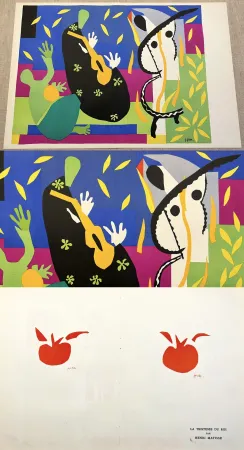 Lithograph Matisse - LA TRISTESSE DU ROI. Lithographie (Tirage original de 1952-1953)