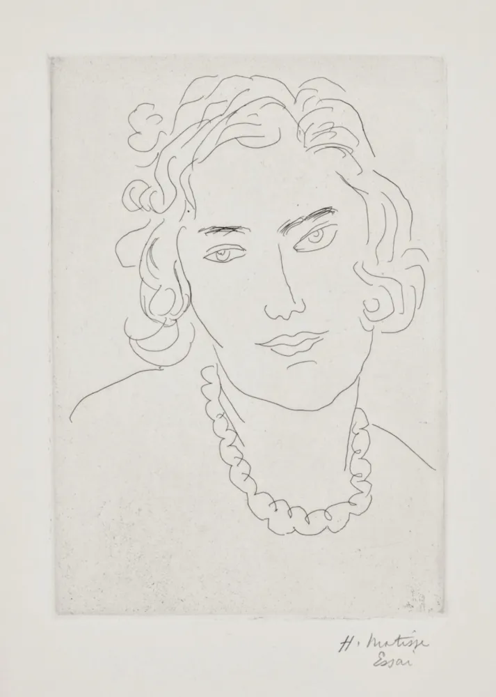 Etching Matisse - Le Grand Collier 