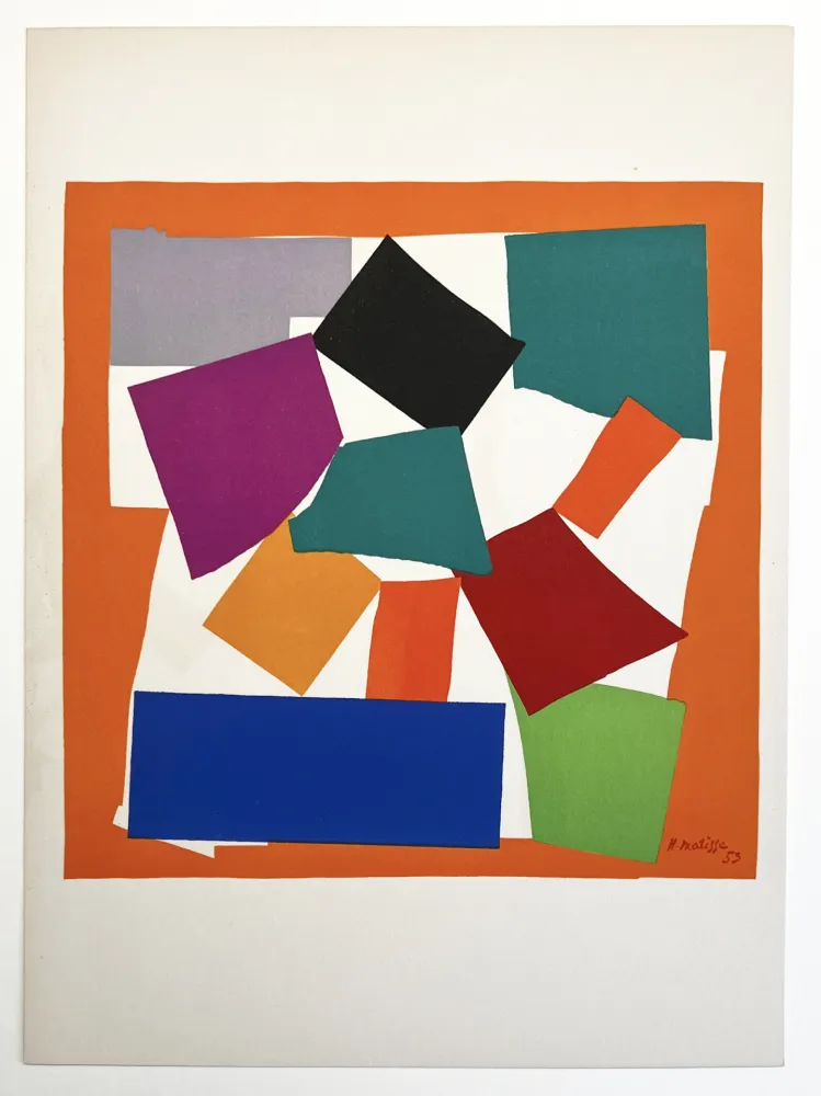 Lithograph Matisse - L'ESCARGOT (1953). Lithographie d'après les papiers découpés. De luxe sur Arches.