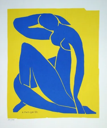 Screenprint Matisse - Nu bleu II., 1952