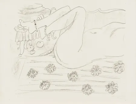 Lithograph Matisse - Nu. Étude d’un mouvement de jambes