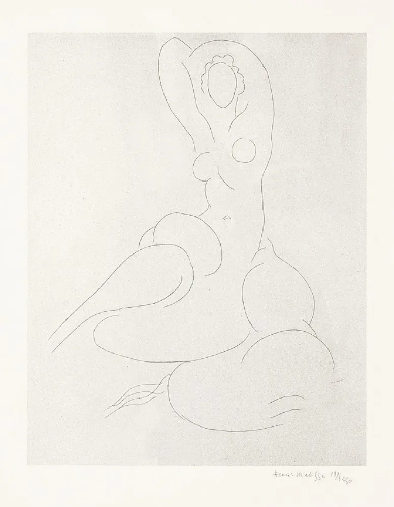 Etching Matisse - Nu pour Cleveland