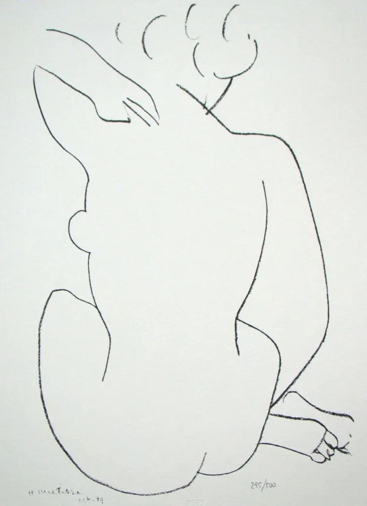 Lithograph Matisse - Nue de dos
