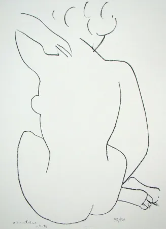 Lithograph Matisse - Nue de dos