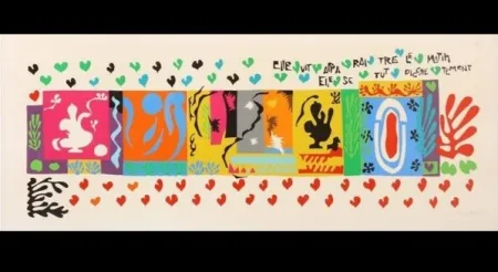 Lithograph Matisse - One Thousand and One Nights: Elle vit aparaitre pendant la nuit, 1950, Original Rare Lithograph on Arches paper