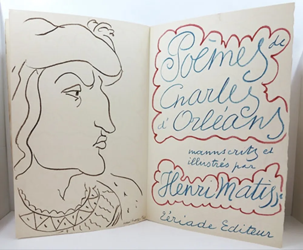 Illustrated Book Matisse - Poèmes de Charles d'Orleans, Teriade 1950