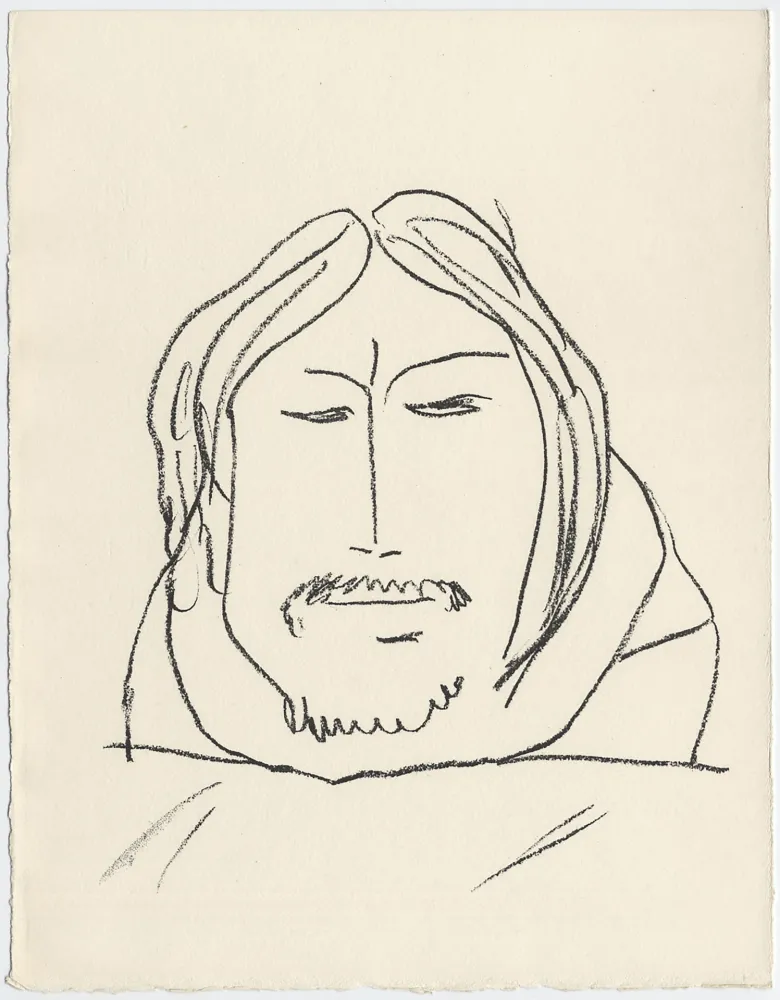 Lithograph Matisse - Portrait d'homme esquimau n° 6. 1947 (Pour Une Fête en Cimmérie)