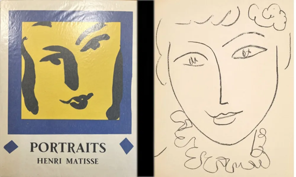 Lithograph Matisse - PORTRAITS Avec 