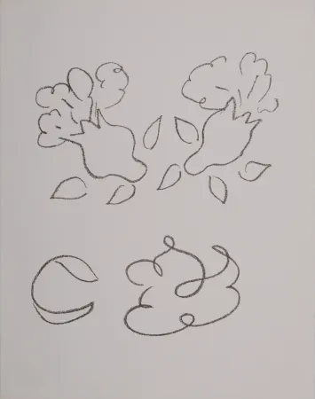 Lithograph Matisse - Sketch for la religieuse portugaise, 1972