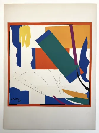 Lithograph Matisse - SOUVENIR DE NOUVELLE CALÉDONIE. Lithographie d'après les papiers découpés. De luxe sur Arches.