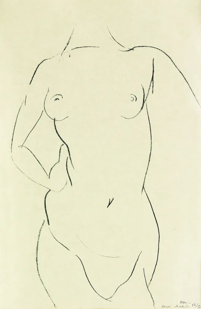 Lithograph Matisse - Torse de face