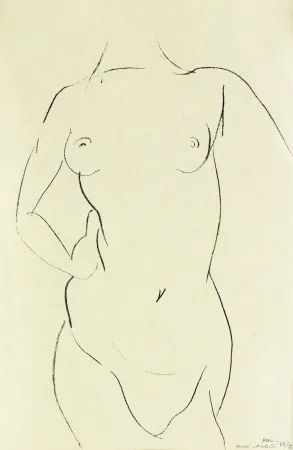 Lithograph Matisse - Torse de face