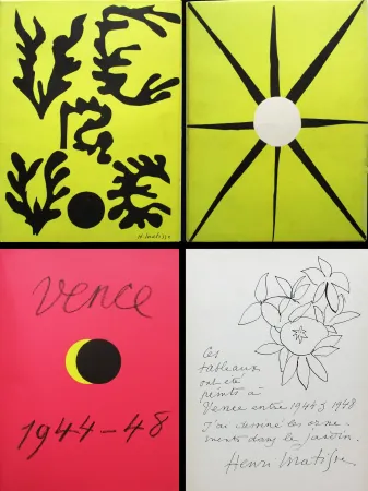 Illustrated Book Matisse - Verve n° 21-22. VENCE 1944-48. Couverture originale d'après les papiers découpés
