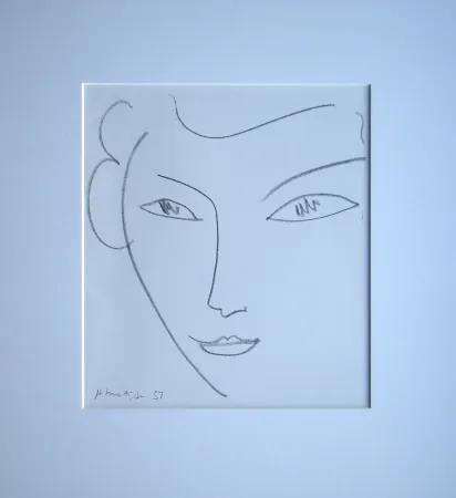 Lithograph Matisse - Visage