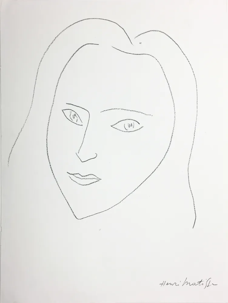 Lithograph Matisse - VISAGE (1943)