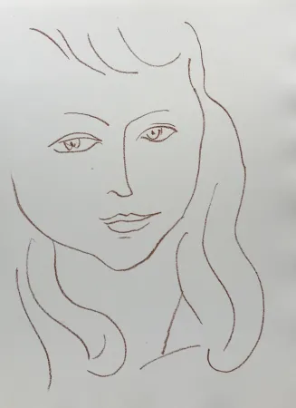 Lithograph Matisse - Visages II