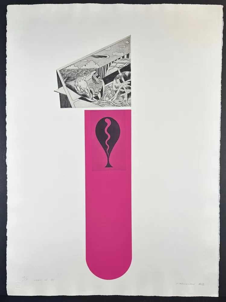 Screenprint Matsutani - Town