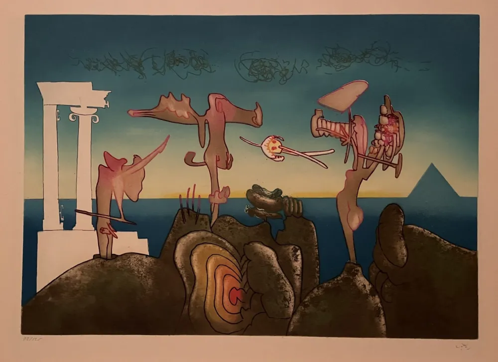 Etching And Aquatint Matta - 5 PM from L'arc obscur des heures