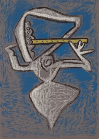 Lithograph Matta - Affiche pour le théâtre municipal musical, France culture, Festival d'Avignon.