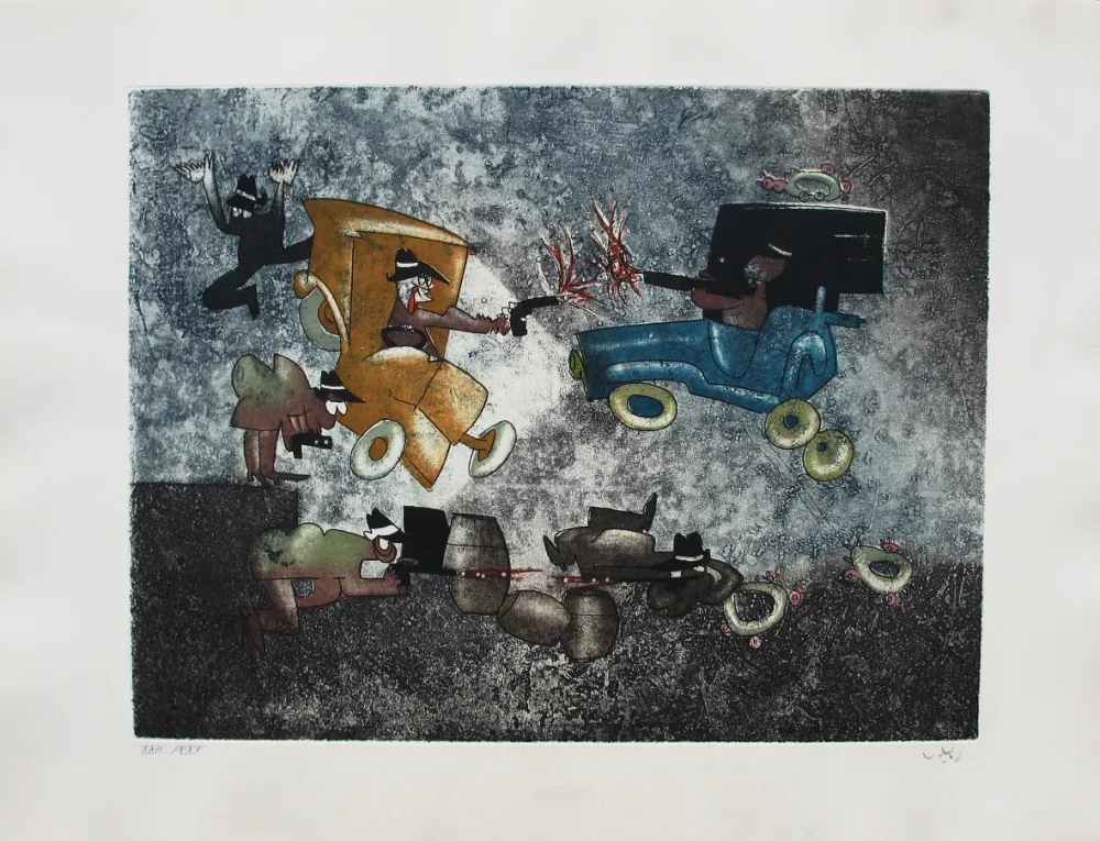 Etching And Aquatint Matta - Al Capone