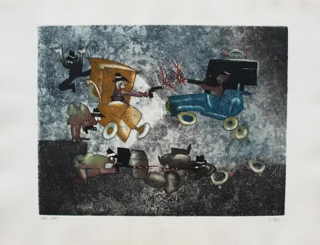 Etching And Aquatint Matta - Al Capone