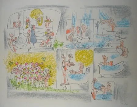 Lithograph Matta - Baden-Baden