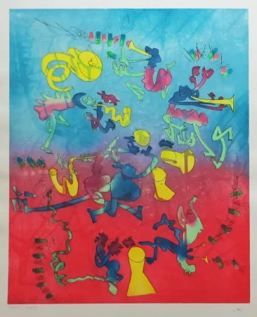Etching And Aquatint Matta - Bande à Jazz