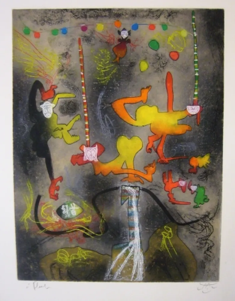 Etching And Aquatint Matta - Carnamont IV