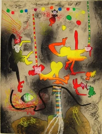 Etching And Aquatint Matta - Carne-Amont