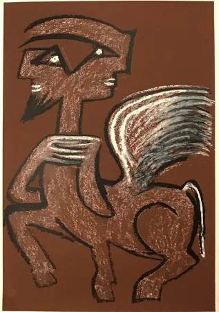 Screenprint Matta - Centaure hermaphrodite