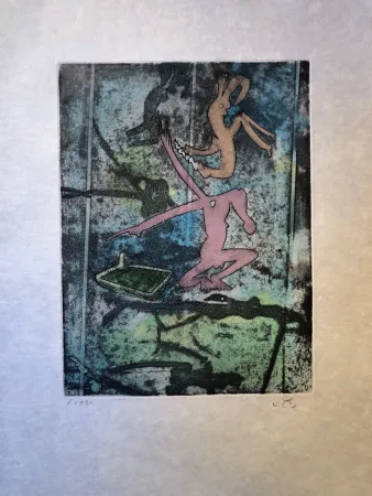 Etching Matta - Centre Neouds, plate I