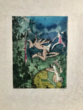 Etching Matta - Centre Neouds, plate II