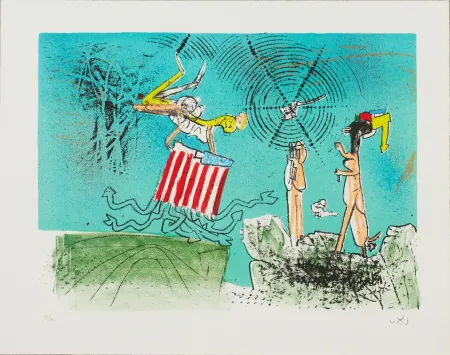 Lithograph Matta - Comique Trippe