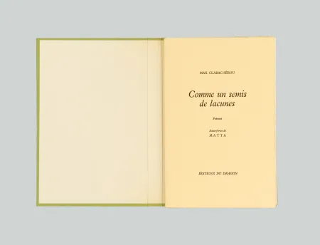 Etching Matta - Comme un semis de lacunes