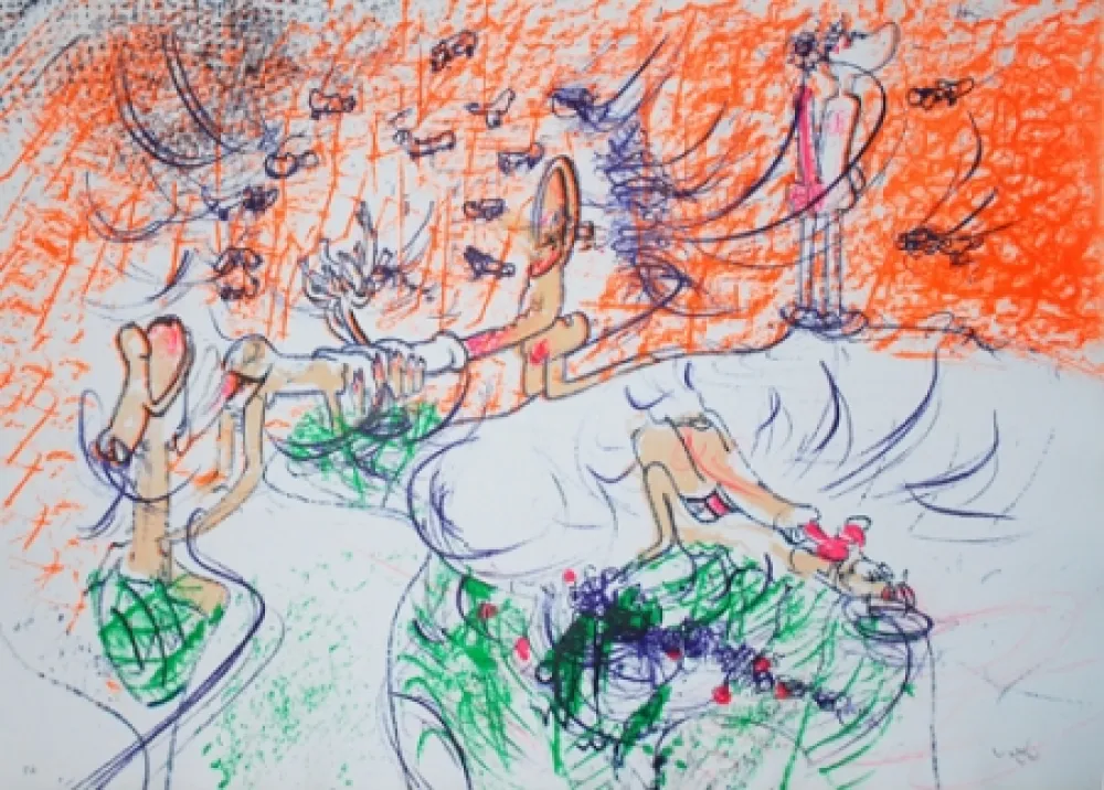 Lithograph Matta - Composition 