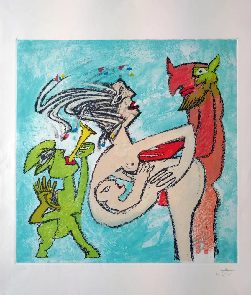 Engraving Matta - Composition 4